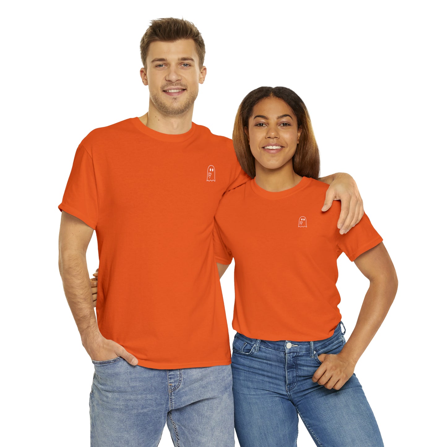 Simple Ghost Unisex Heavy Cotton Tee
