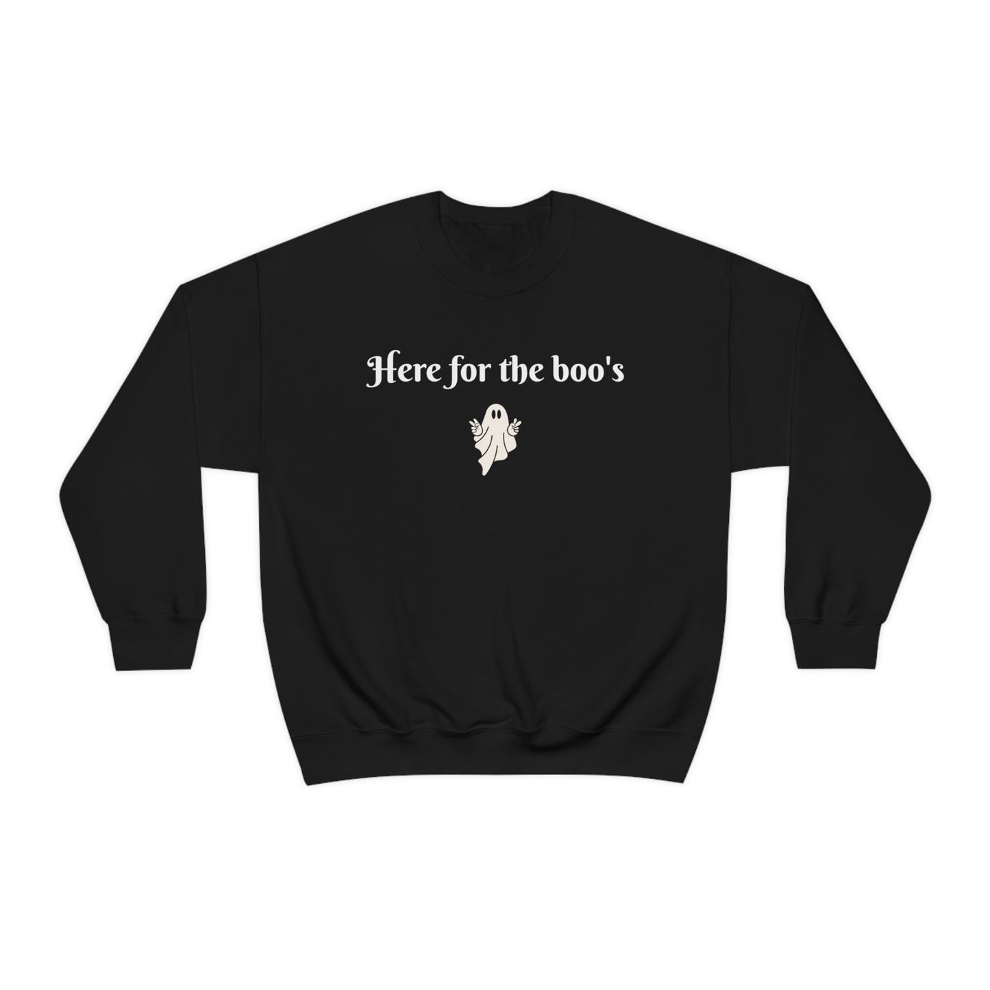 Here for the boo's Unisex Heavy Blend™ Crewneck Sweatshirt