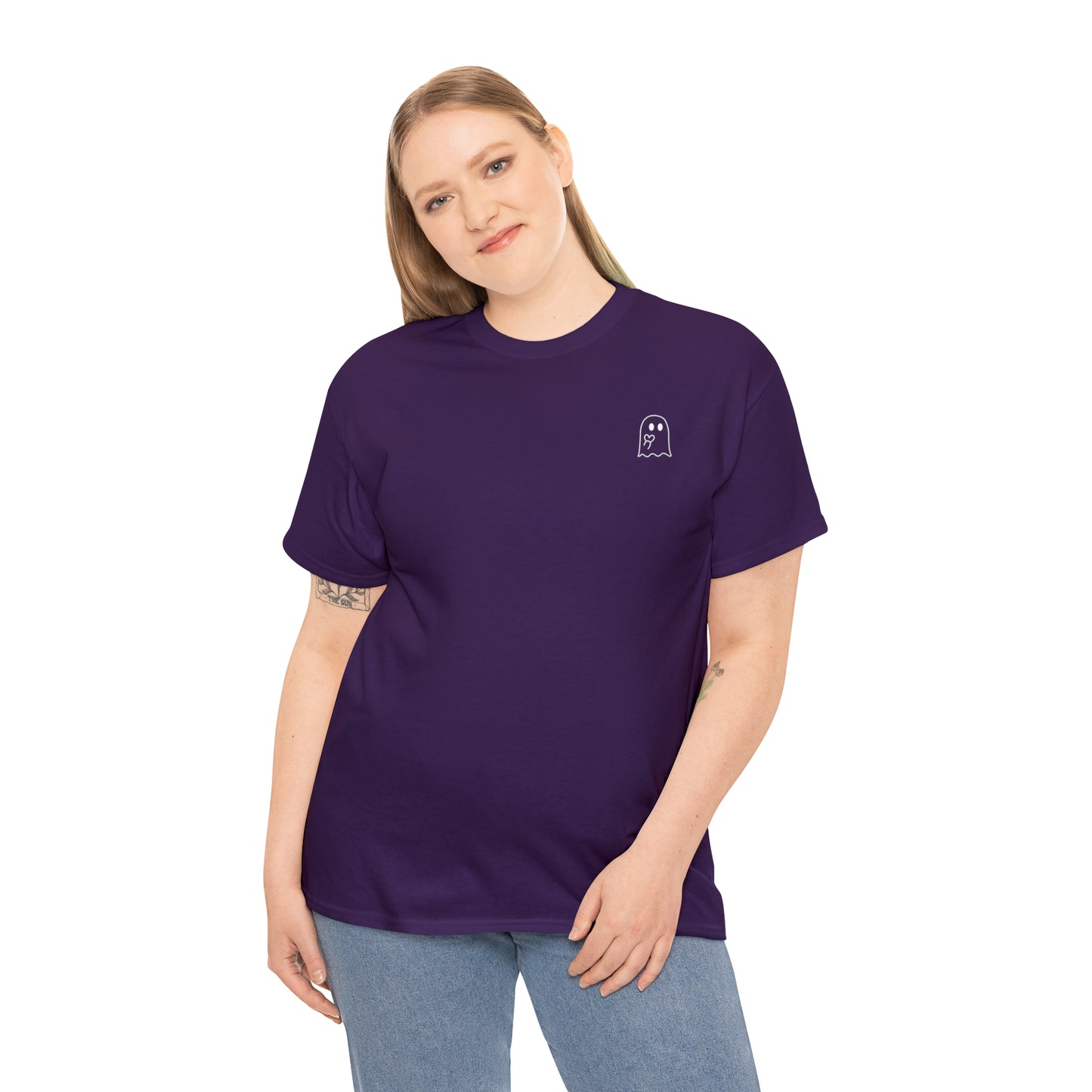 Simple Ghost Unisex Heavy Cotton Tee
