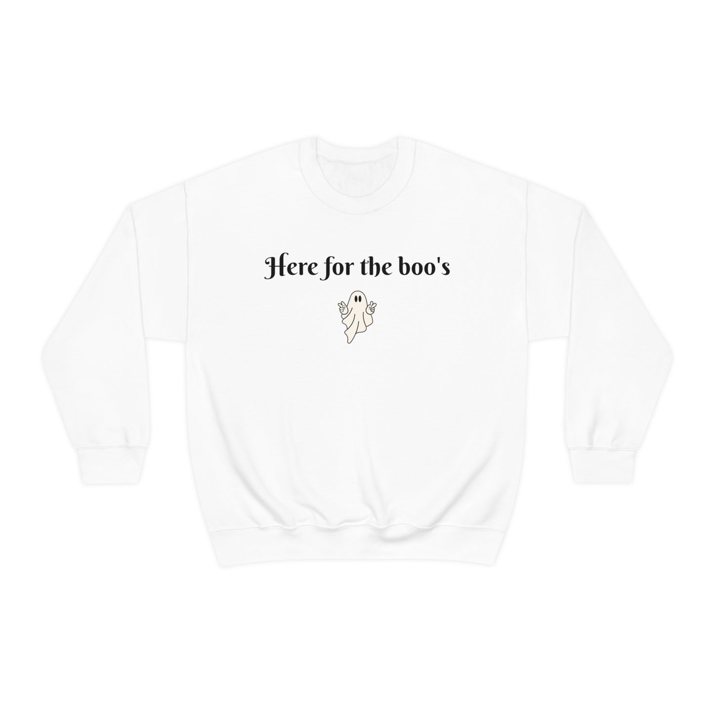 Here for the boo's Unisex Heavy Blend™ Crewneck Sweatshirt