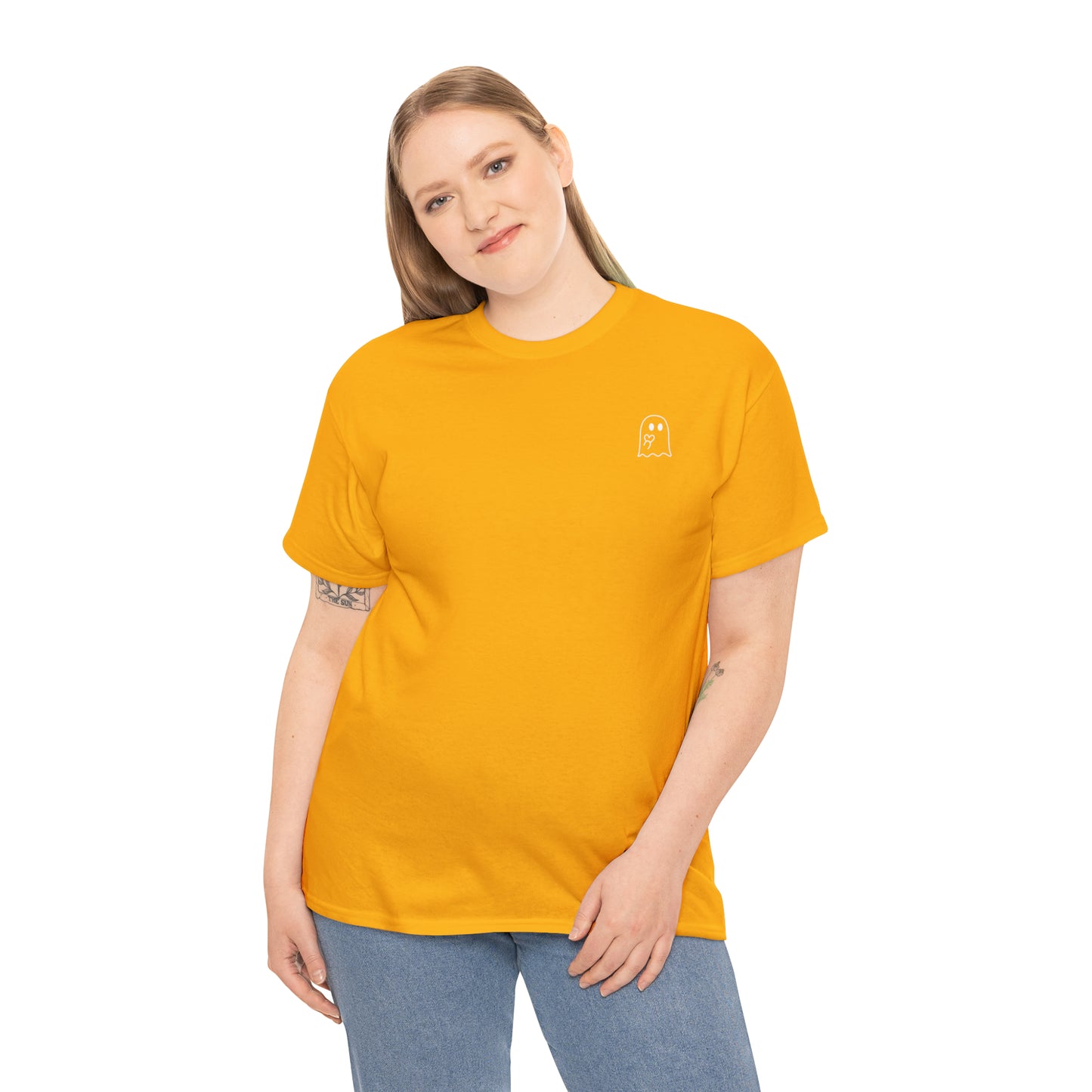 Simple Ghost Unisex Heavy Cotton Tee