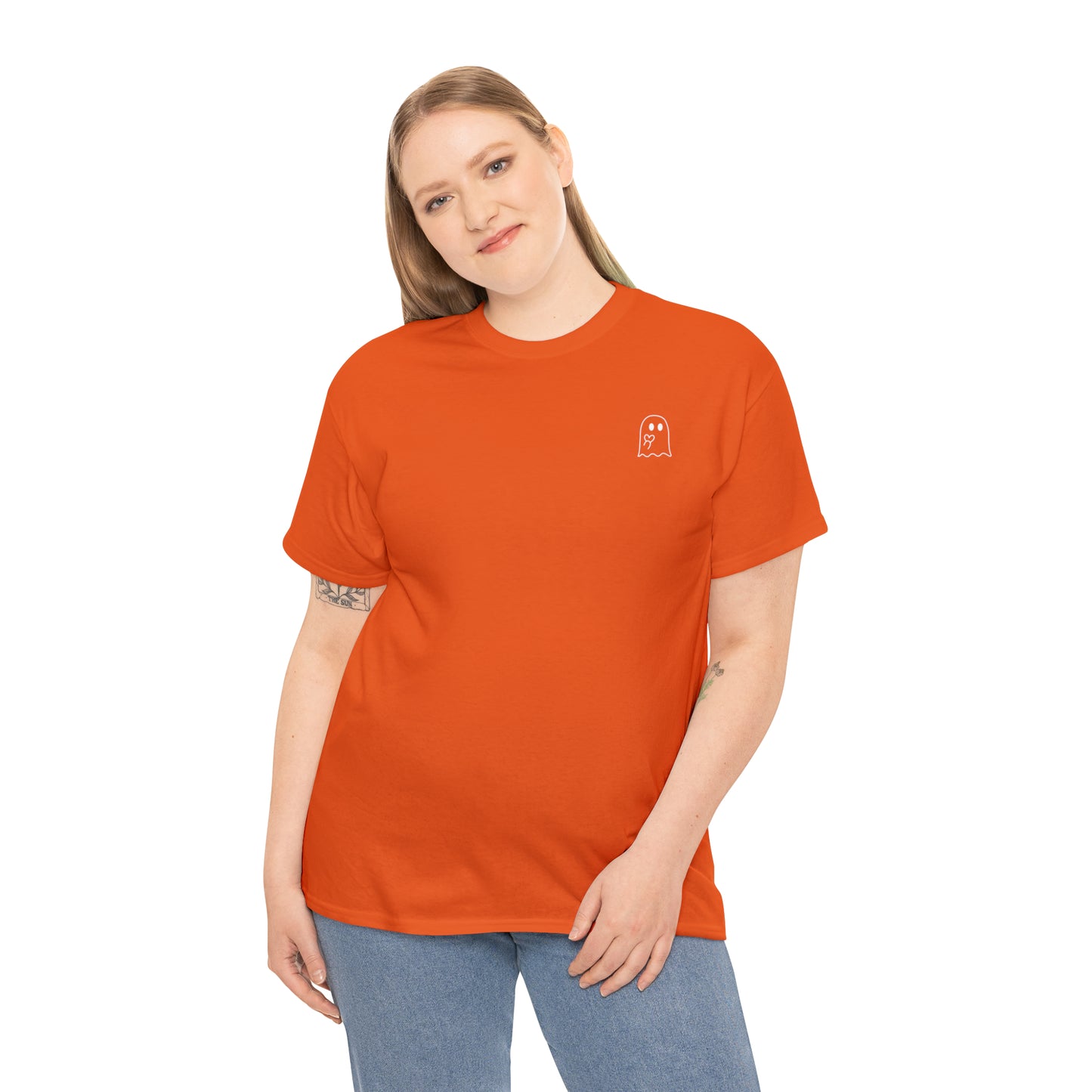 Simple Ghost Unisex Heavy Cotton Tee