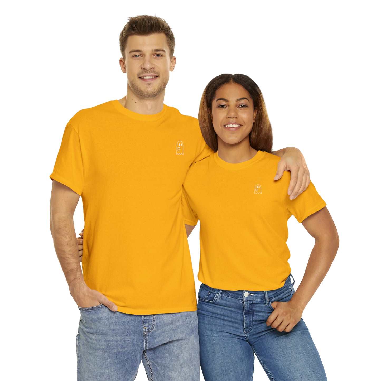 Simple Ghost Unisex Heavy Cotton Tee