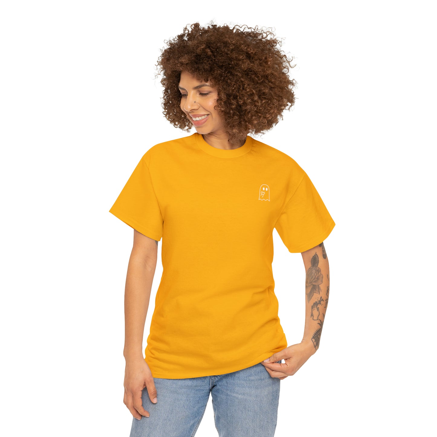 Simple Ghost Unisex Heavy Cotton Tee