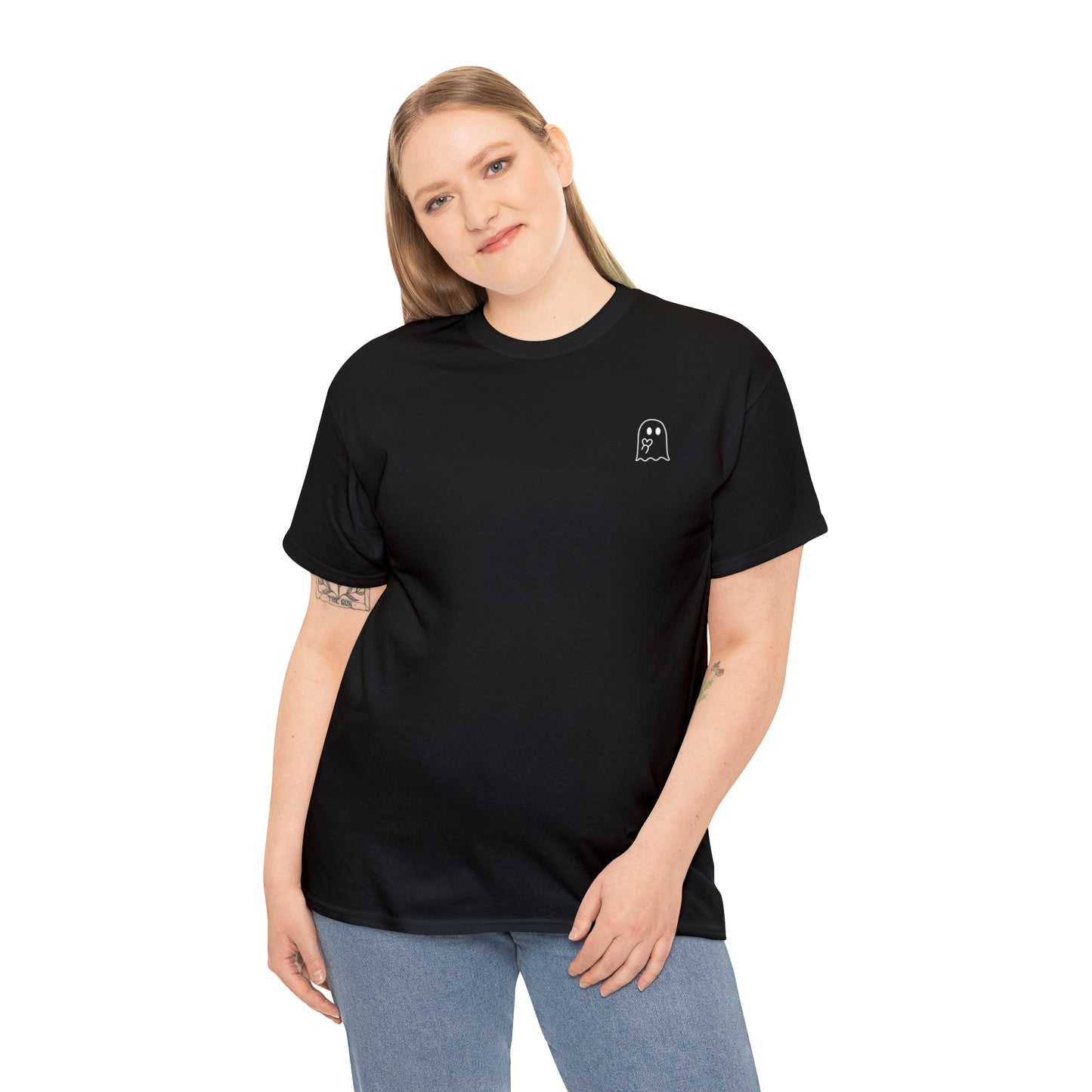 Simple Ghost Unisex Heavy Cotton Tee