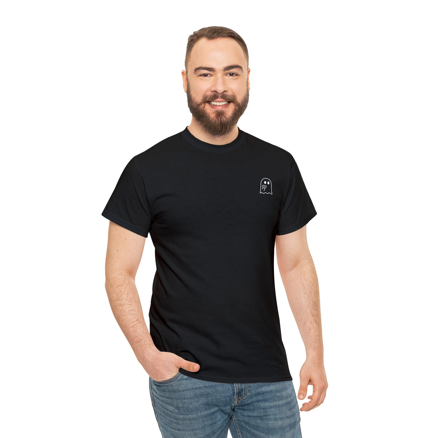Simple Ghost Unisex Heavy Cotton Tee