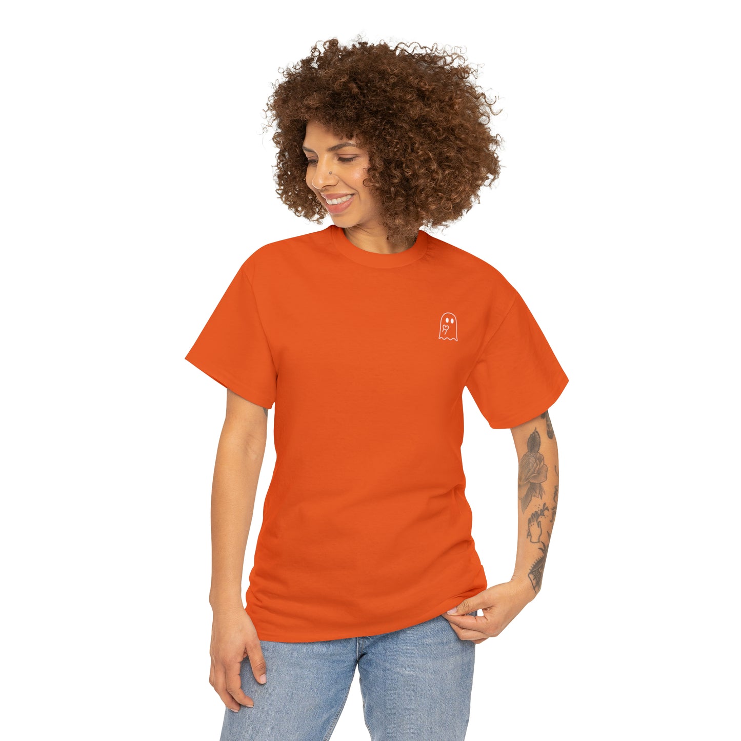 Simple Ghost Unisex Heavy Cotton Tee