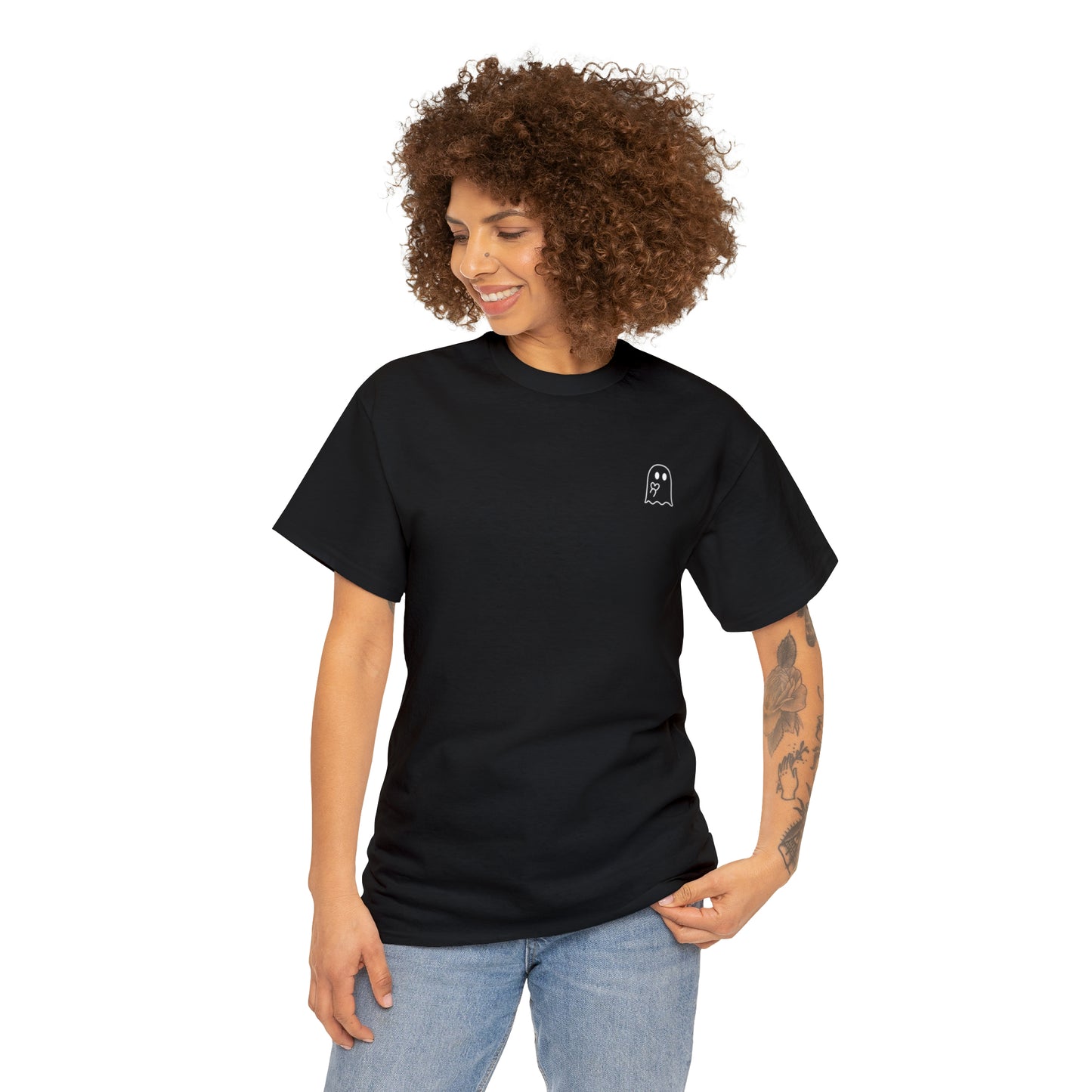 Simple Ghost Unisex Heavy Cotton Tee