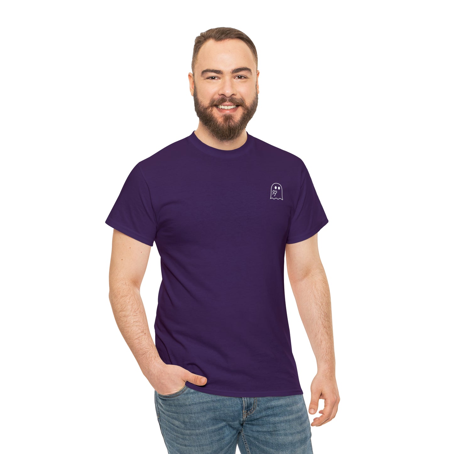 Simple Ghost Unisex Heavy Cotton Tee