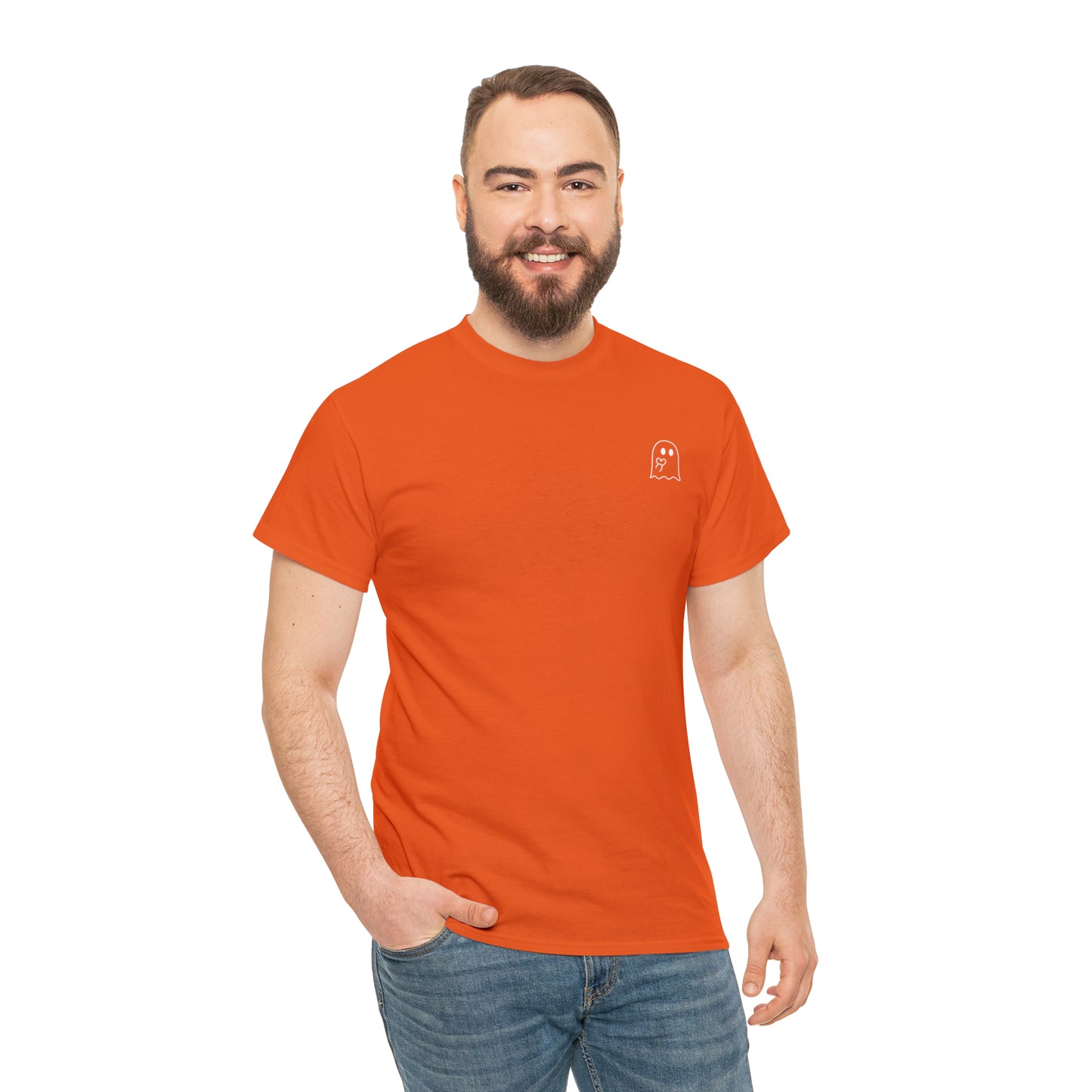 Simple Ghost Unisex Heavy Cotton Tee
