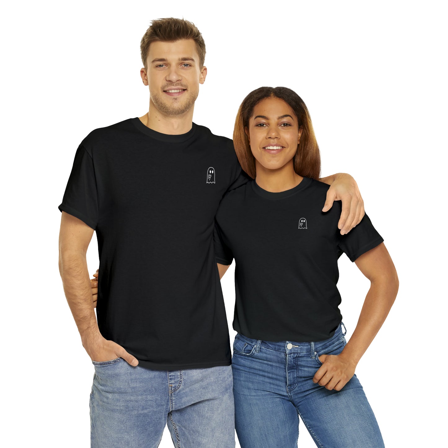Simple Ghost Unisex Heavy Cotton Tee