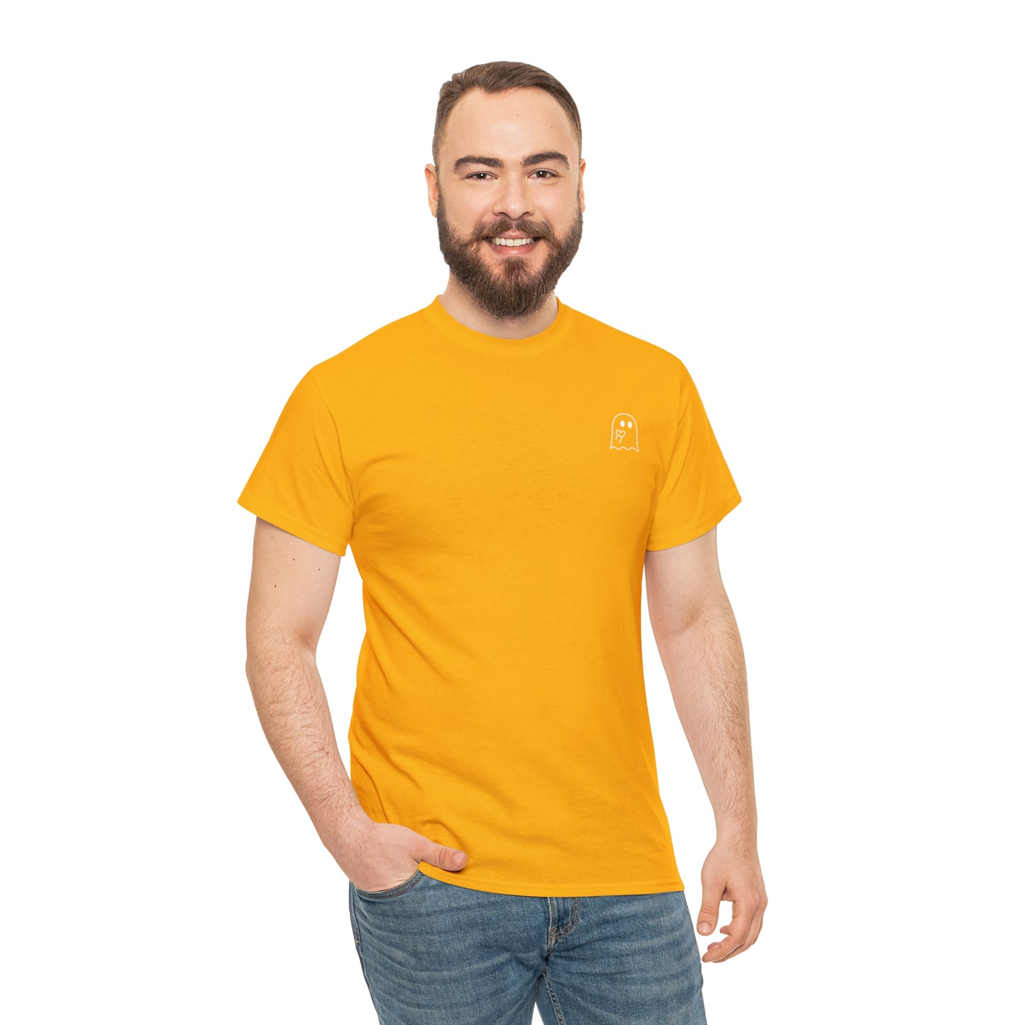 Simple Ghost Unisex Heavy Cotton Tee