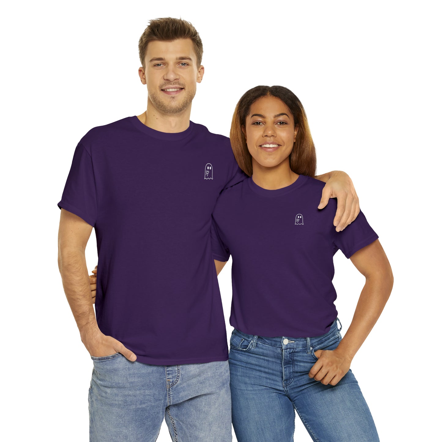 Simple Ghost Unisex Heavy Cotton Tee