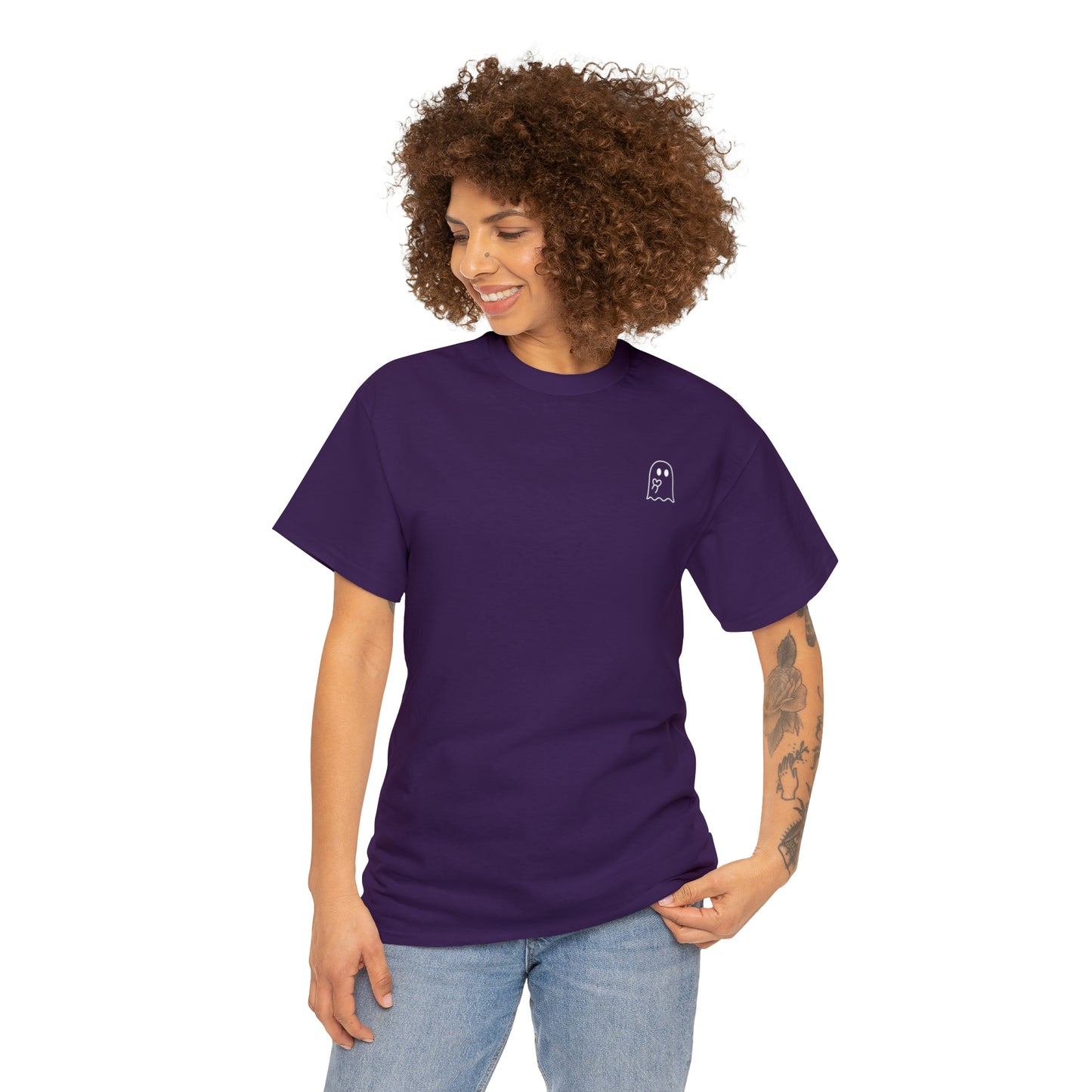 Simple Ghost Unisex Heavy Cotton Tee